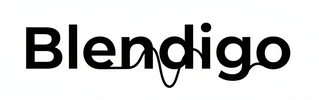 Blendigo Logo in Schwarz